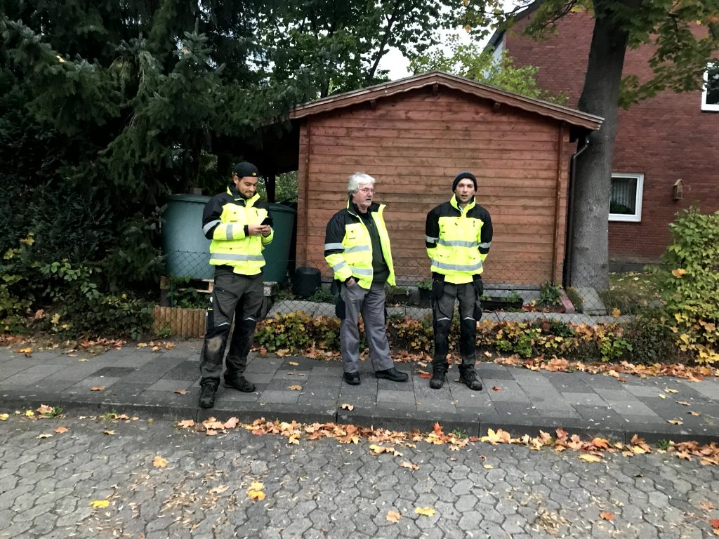 sicherheitswesten mitarbeiter baumfaellung